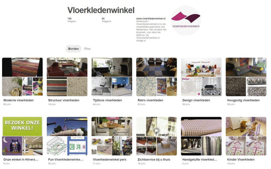 Check onze Pinterestpagina voor interieurtips! Vloerkledenwinkel