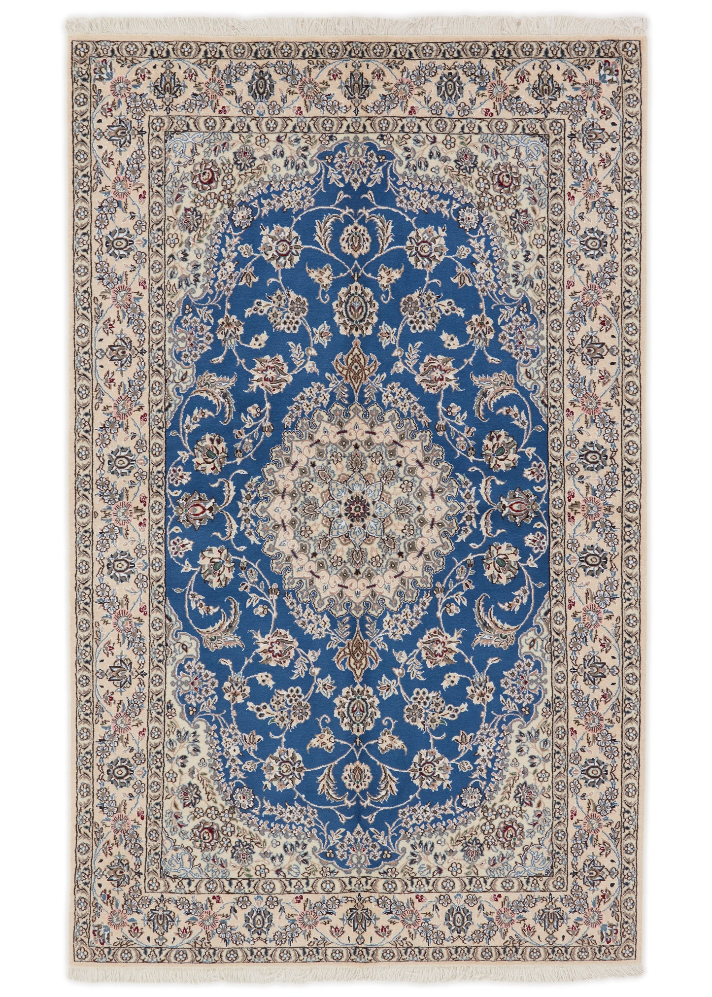Handgeknoopt Oosters Tapijt | Unique Nain 98424 (voorraad)