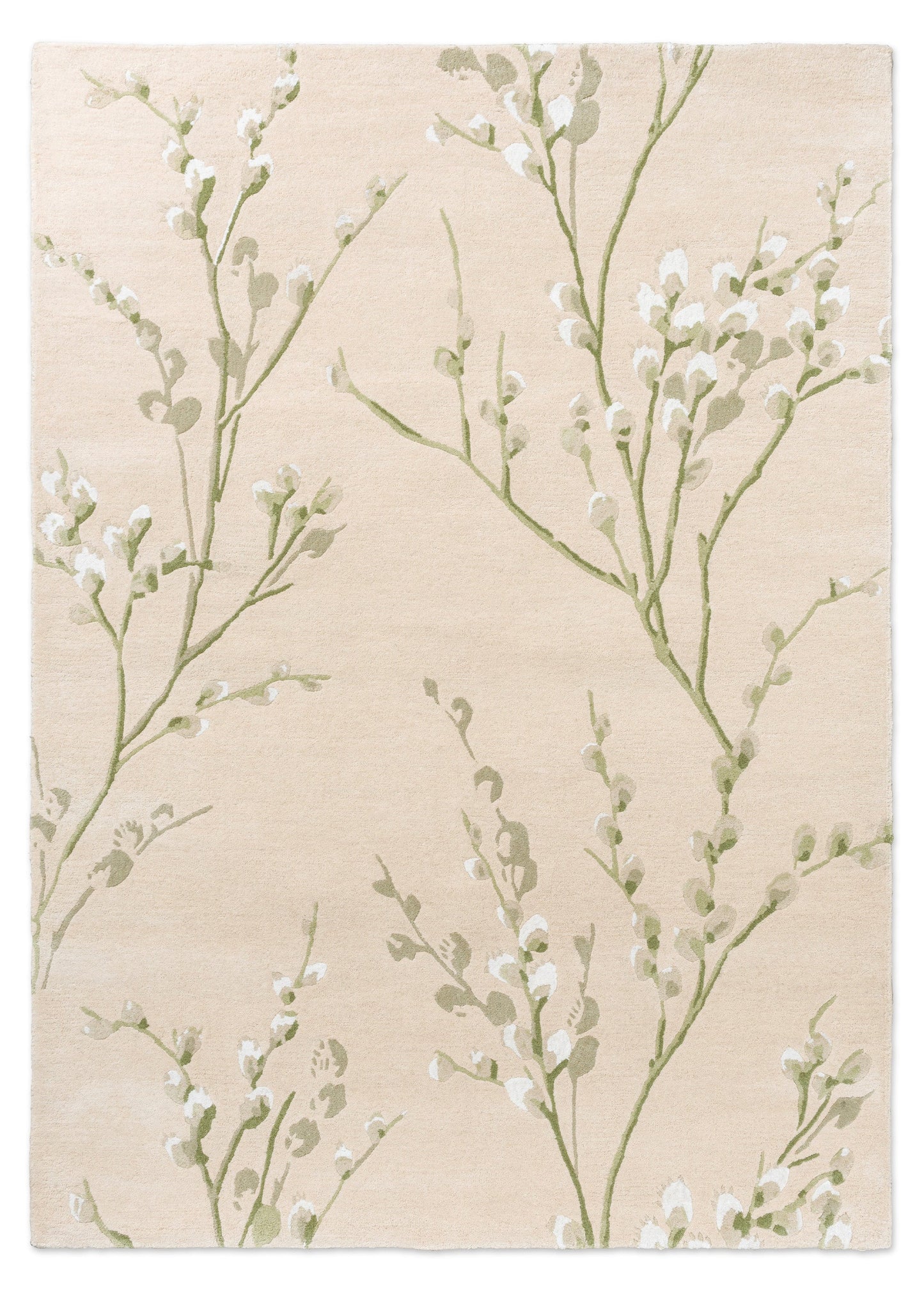 Luxueus en Sfeervol Vloerkleed van Laura Ashley | Pussy willow Hedgerow green