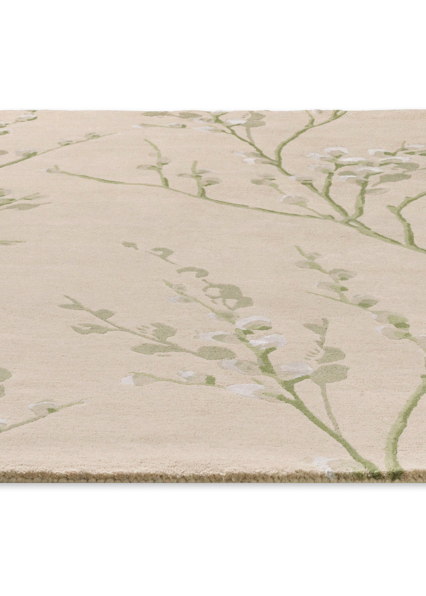 Luxueus en Sfeervol Vloerkleed van Laura Ashley | Pussy willow Hedgerow green