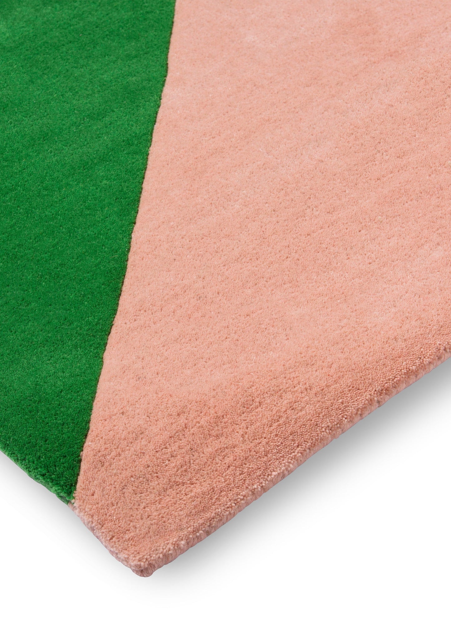 Laagpolig vloerkleed van Harlequin | Sherbet stripe Emerald - amber