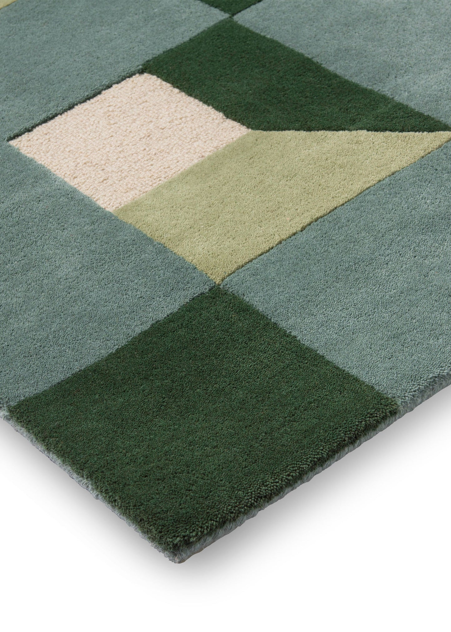 Laagpolig vloerkleed van Harlequin | Blocks Fern