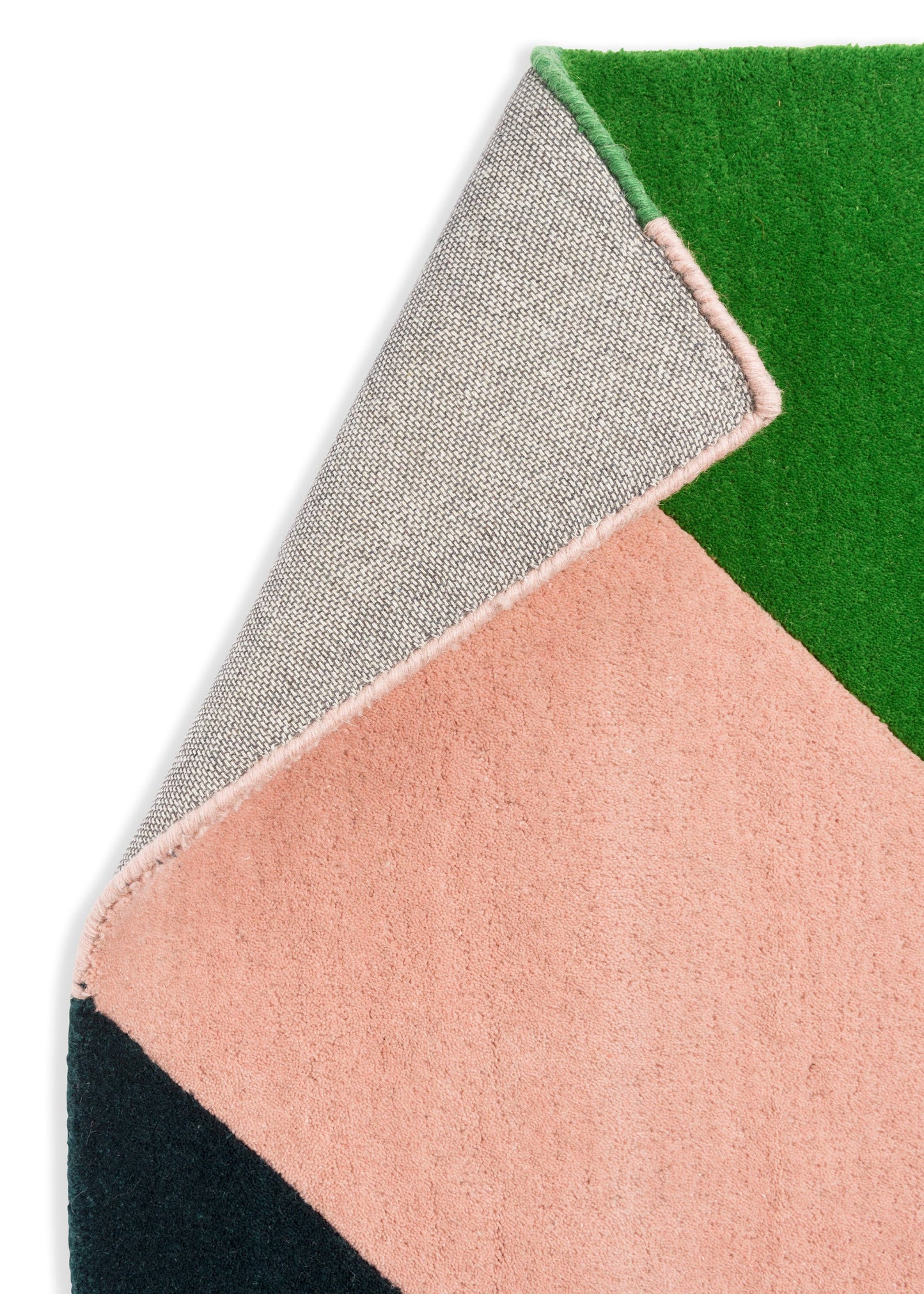 Laagpolig vloerkleed van Harlequin | Sherbet stripe Emerald - amber