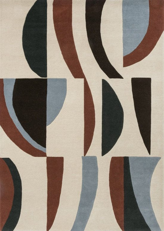 Laagpolig vloerkleed van Harlequin | Torillo Cornflower - walnut