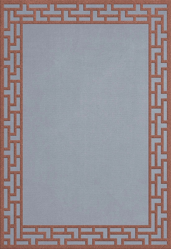 Vloerkleed Layered Alice Crawley Indocine Wool Rug Zen Blue