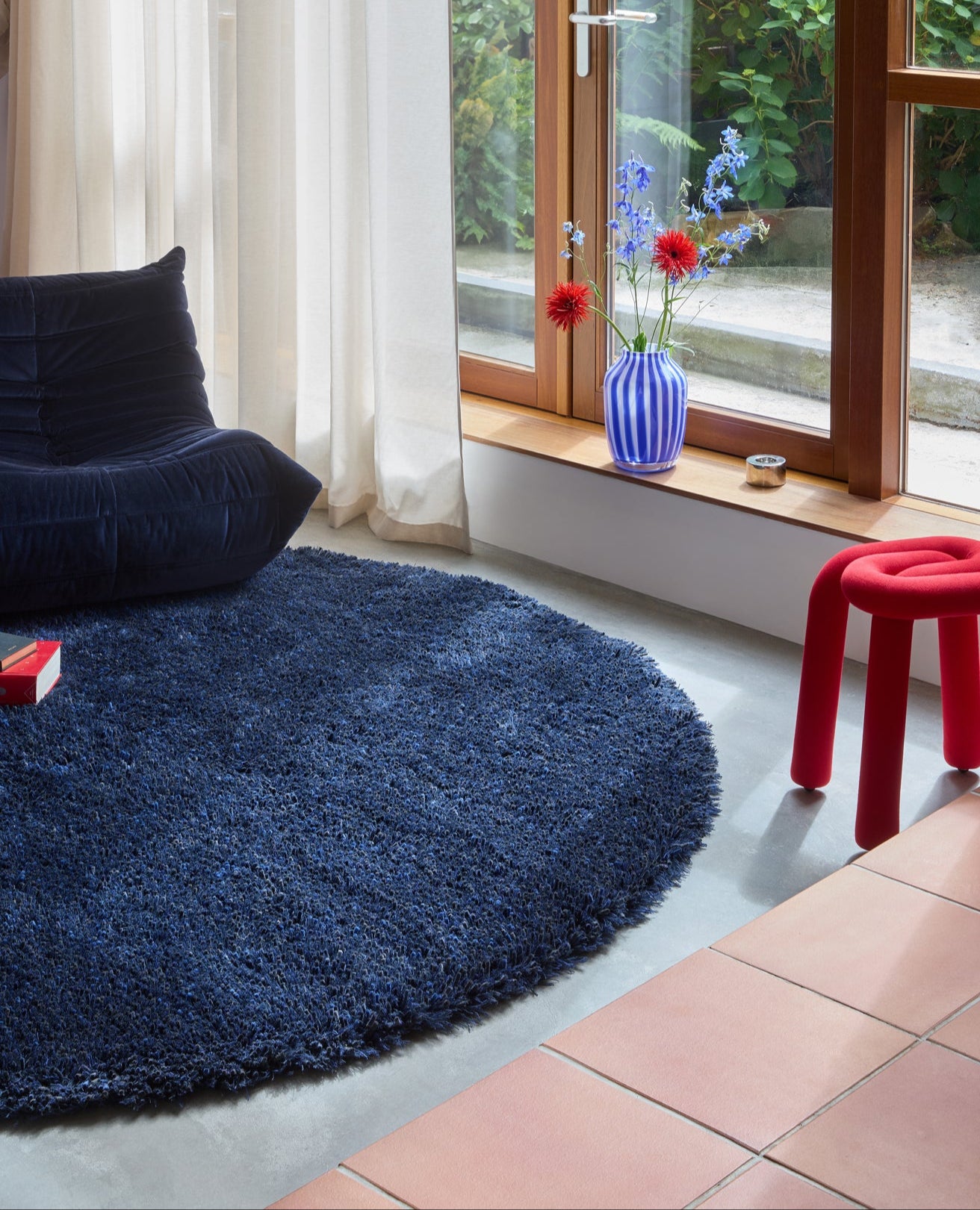 Vloerkleed Brink en Campman Sprout Colbalt Eclipse 013308