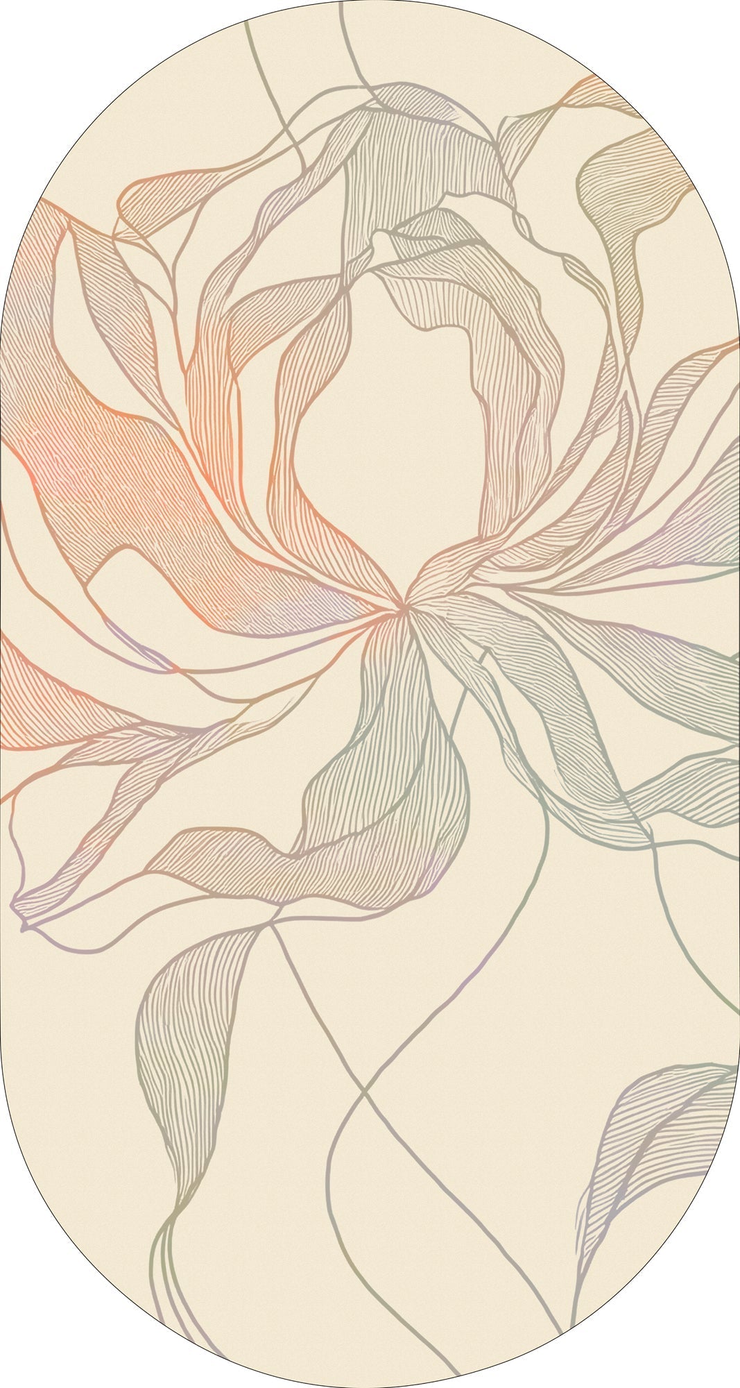 Vloerkleed MOMO rugs x NOŪRA studios - Bloom Beige/ multicolour capsule