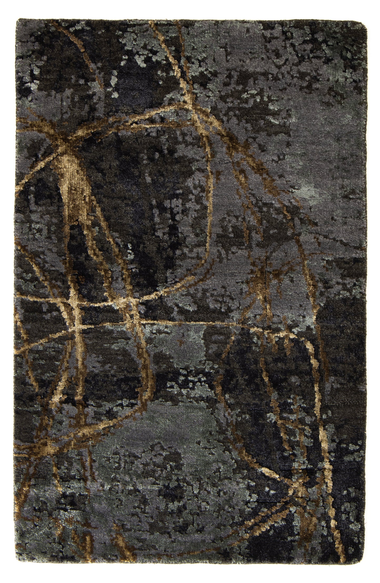 Vloerkleed MOMO Rugs Boulder Antraciet Tabacco