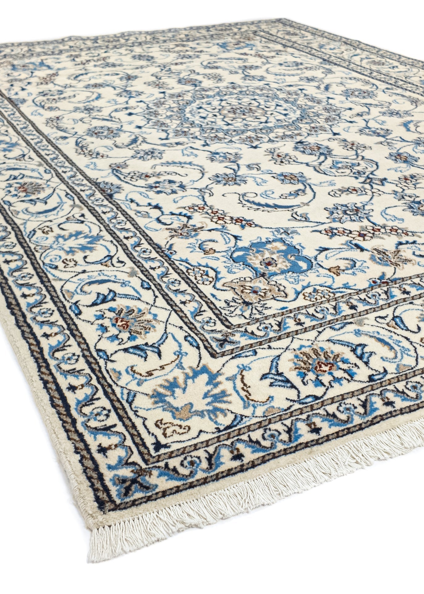 Handgeknoopt Oosters Tapijt | Unique Nain Kashmar 86439 (voorraad)