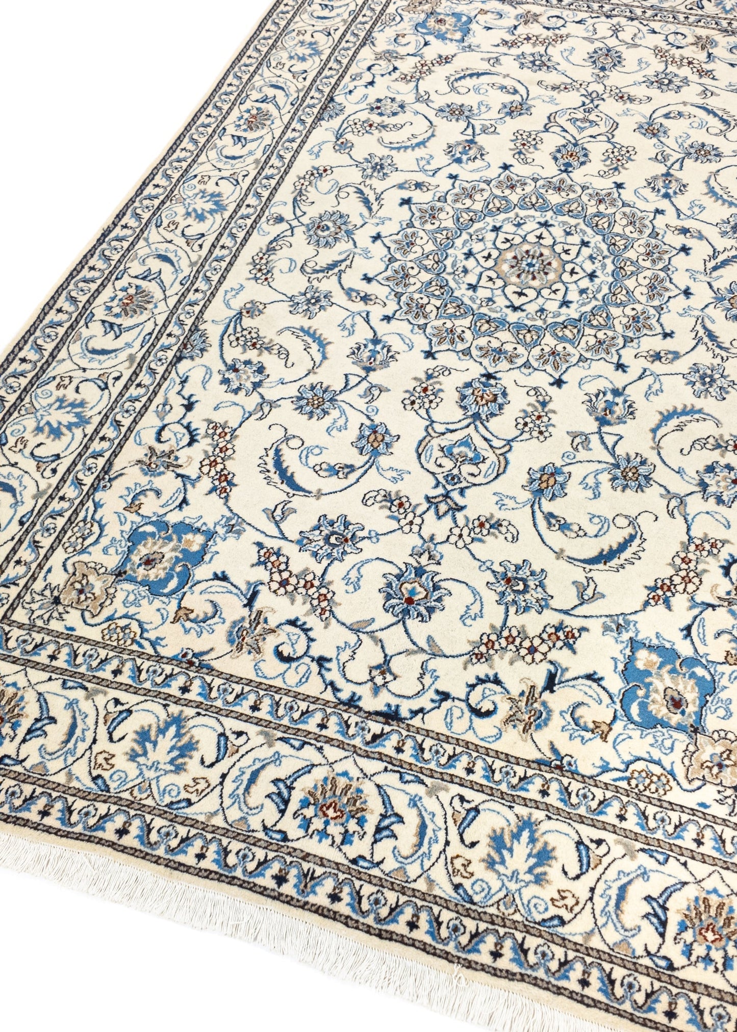 Handgeknoopt Oosters Tapijt | Unique Nain Kashmar 86439 (voorraad)