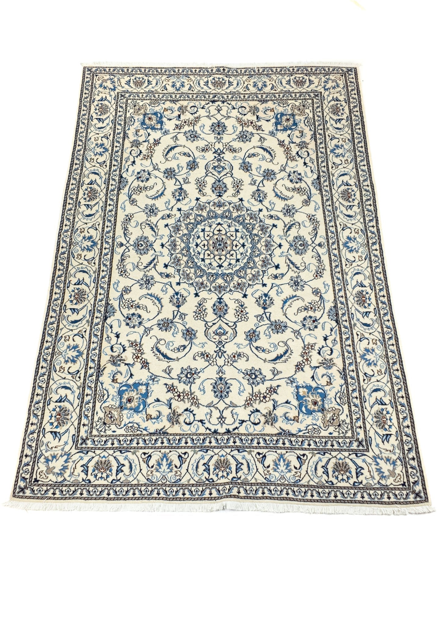 Handgeknoopt Oosters Tapijt | Unique Nain Kashmar 86439 (voorraad)