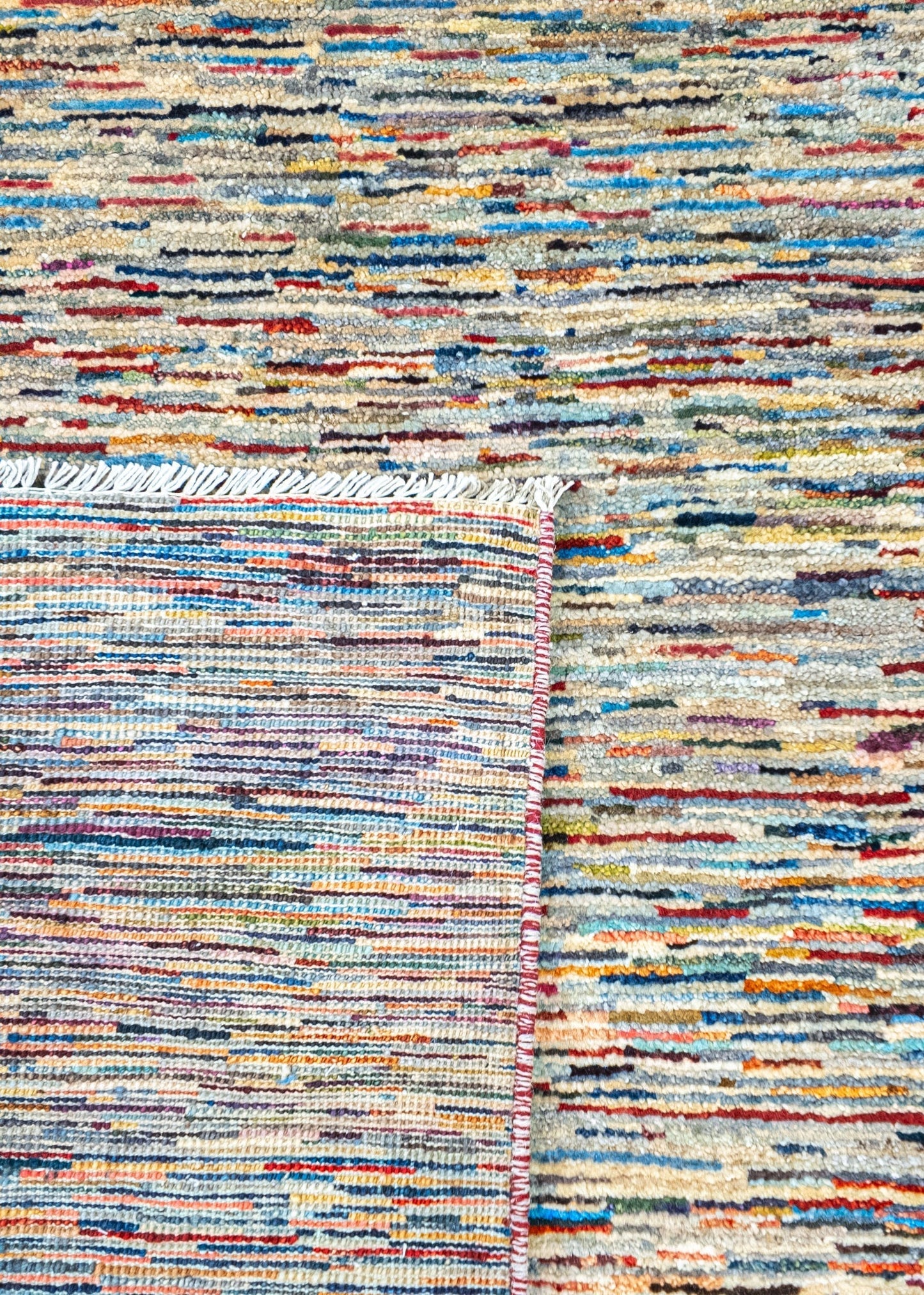 Unique Ziegler Stripe Vloerkleed 18572 | Handgeknoopt uit Afghanistan (voorraad)