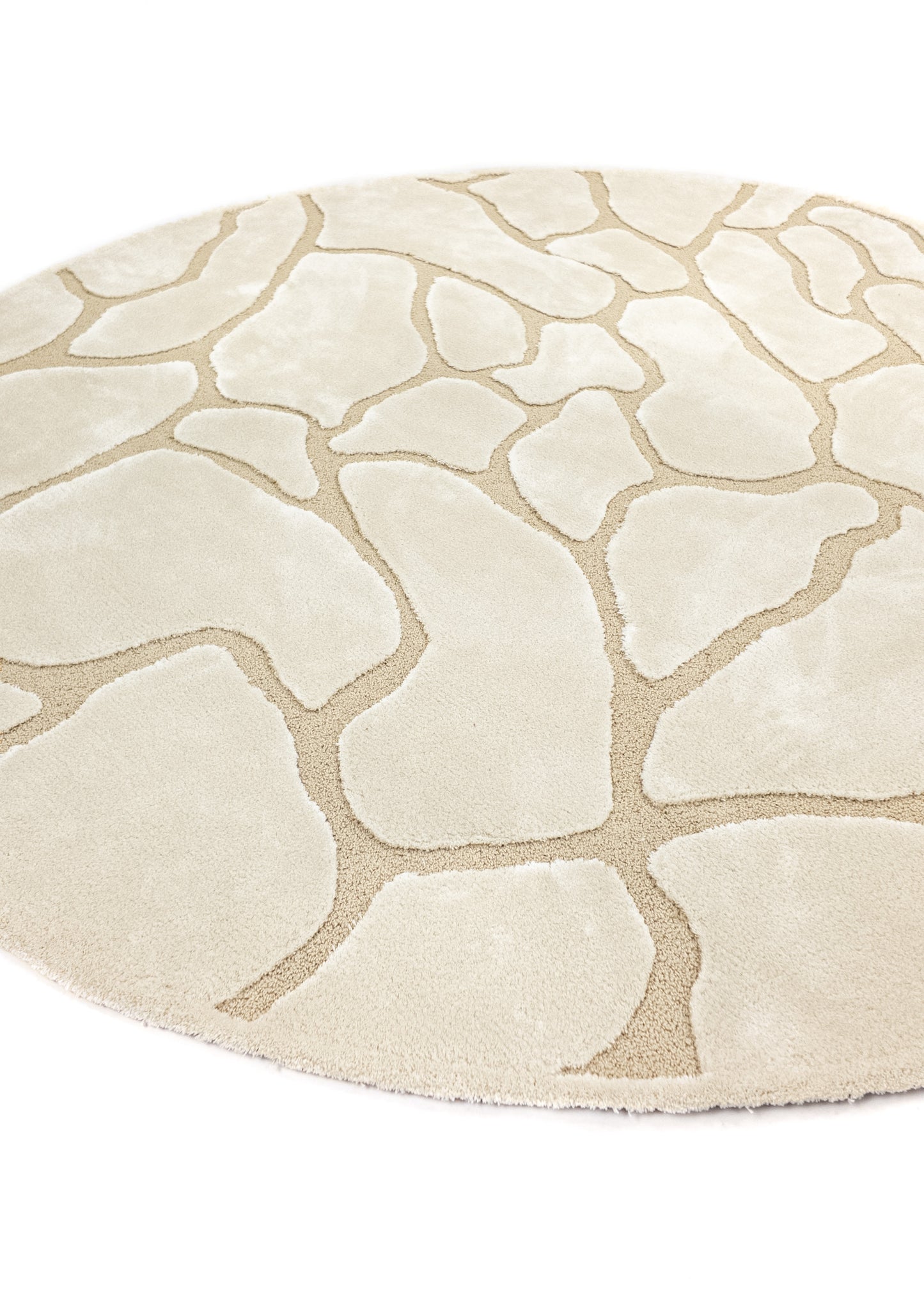 Vloerkleed MOMO Rugs | Cracks Natural Rond