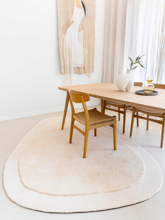 Ferreira de Sa Stoneshape Cotton White Vloerkledenwinkel