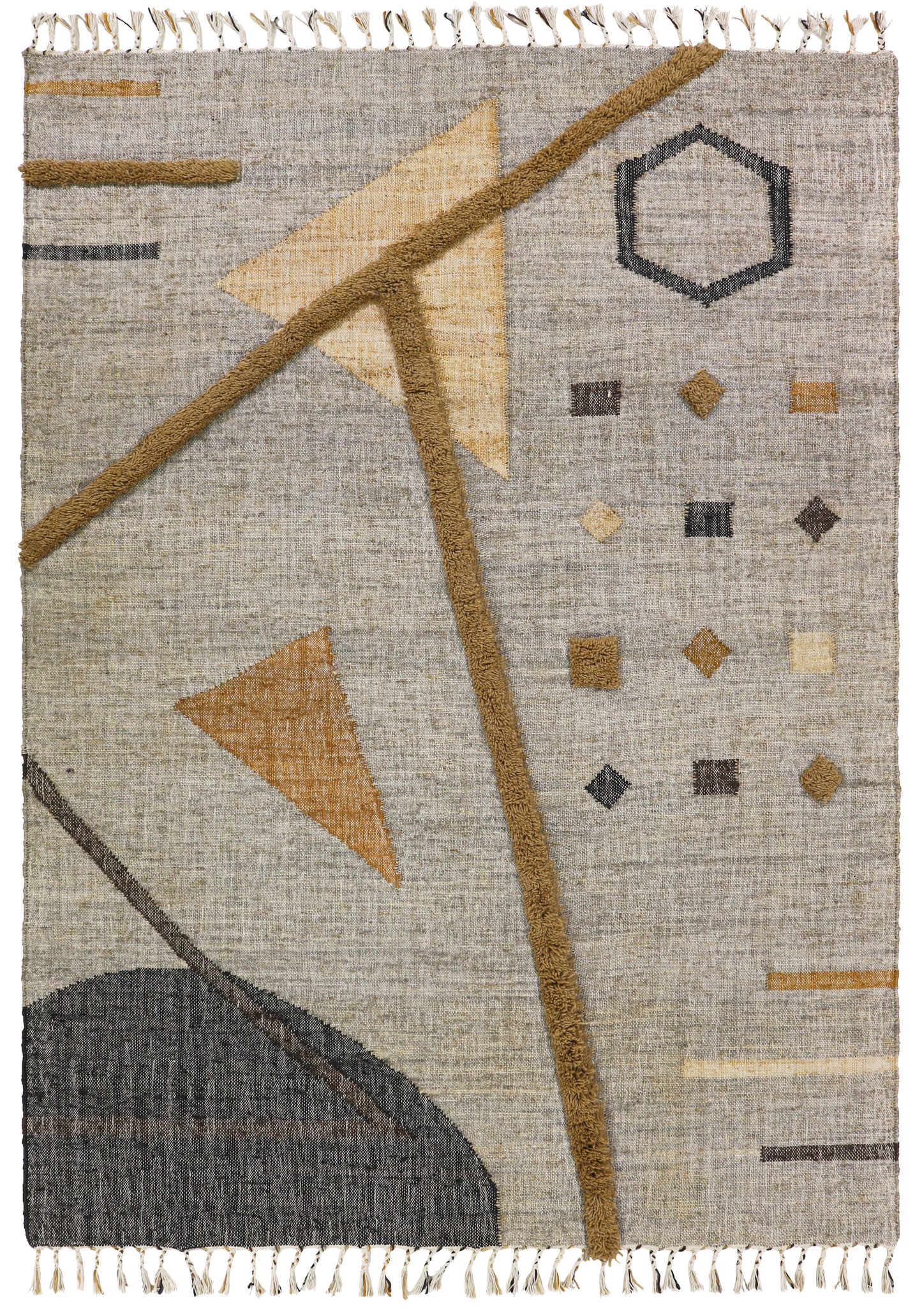 Vloerkleed Finarte Helix Jute Cotton Wool