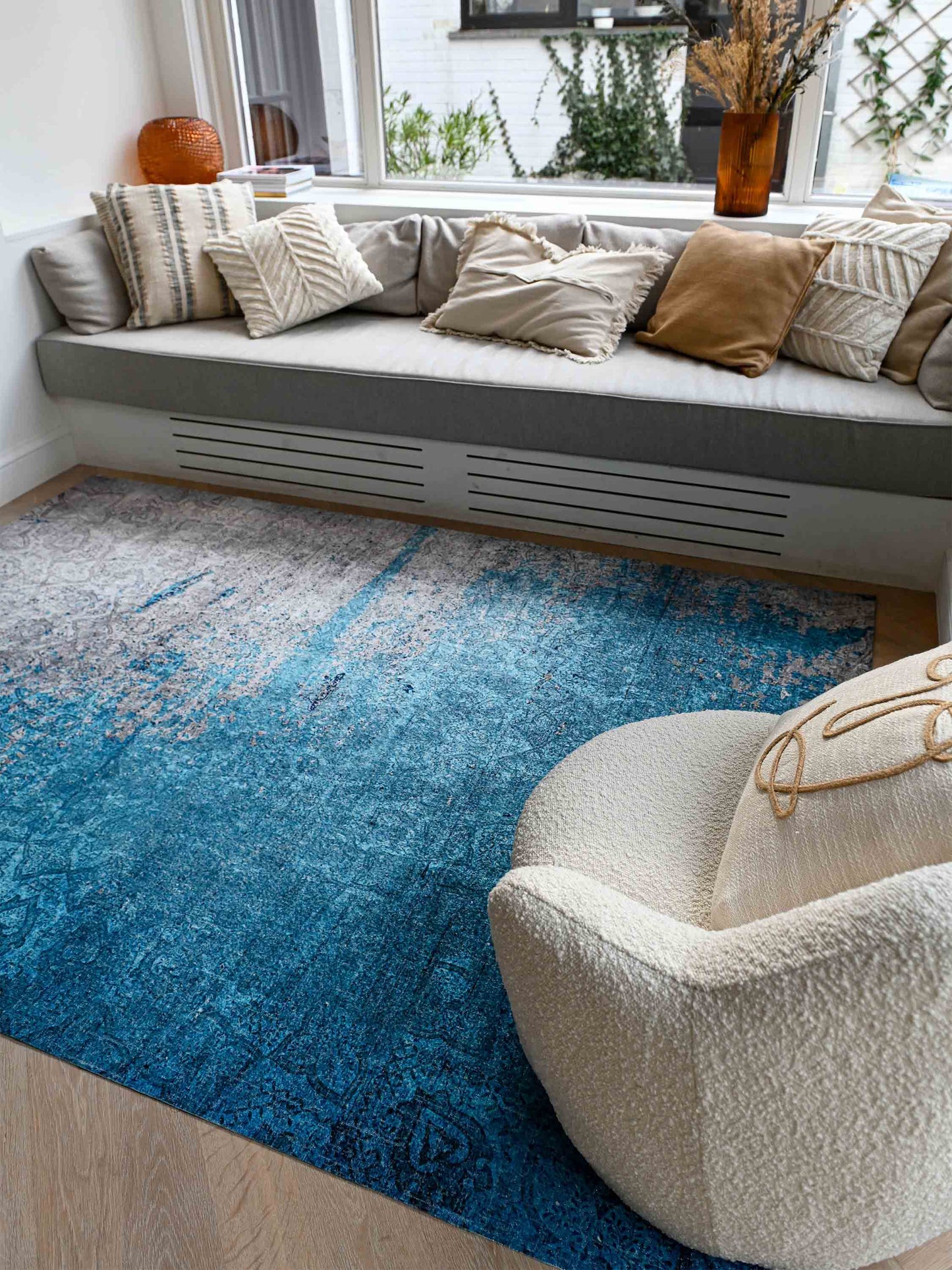 Vloerkleed Jackie And The Fish Concours Sabalan Teal