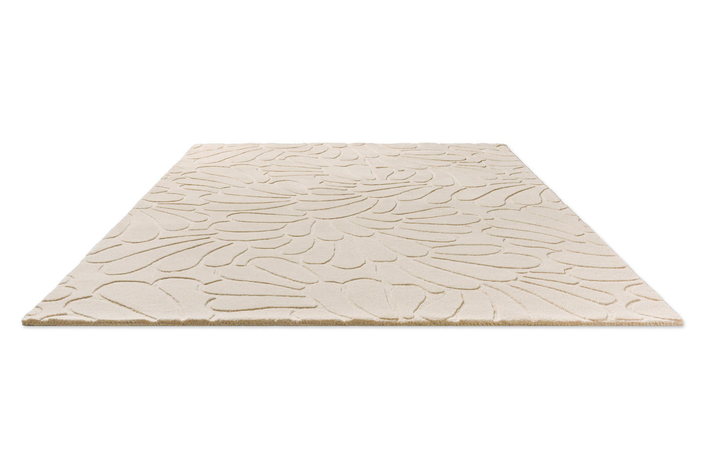 Laagpolig Vloerkleed van Laura Ashley | Coleby petals Ivory cream