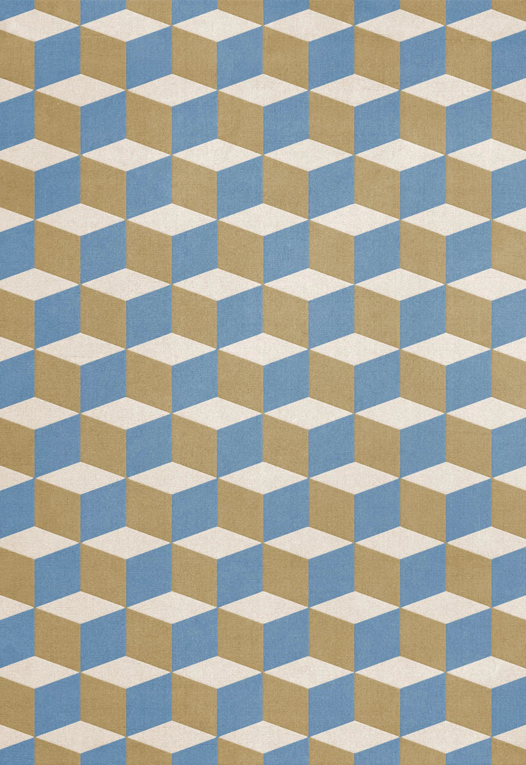 Vloerkleed Illusion Blue Sandstone – Stijlvol Design van Layered