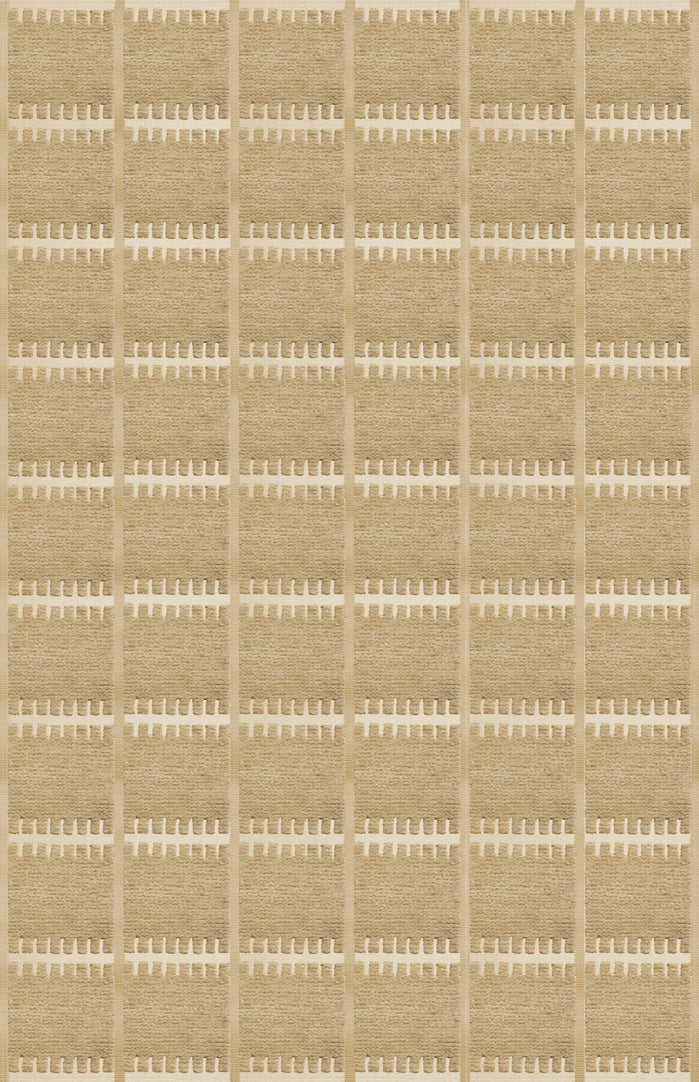 Vloerkleed Layered Lilly Wool Rug Mustard