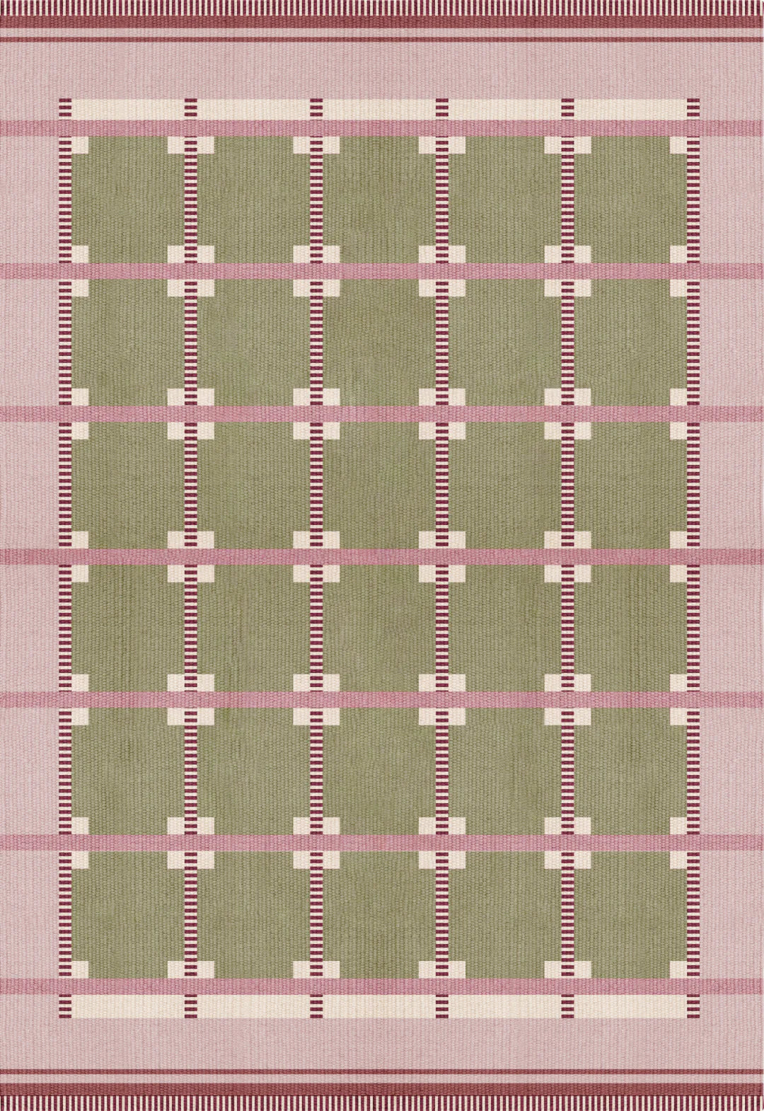 Vloerkleed Layered Röllakan Ruth Spring Grass