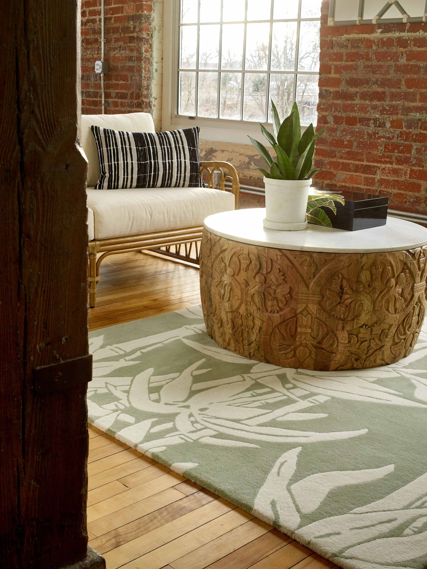 Laagpolig vloerkleed Florence Broadhurst Japanese Bamboo 39507 Vloerkledenwinkel