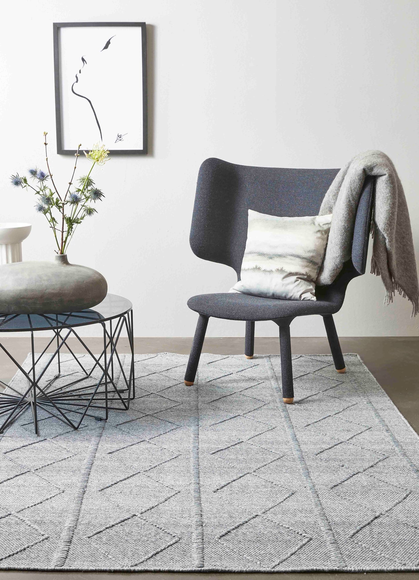 Laagpolig vloerkleed Matta Stenkol Vloerkledenwinkel