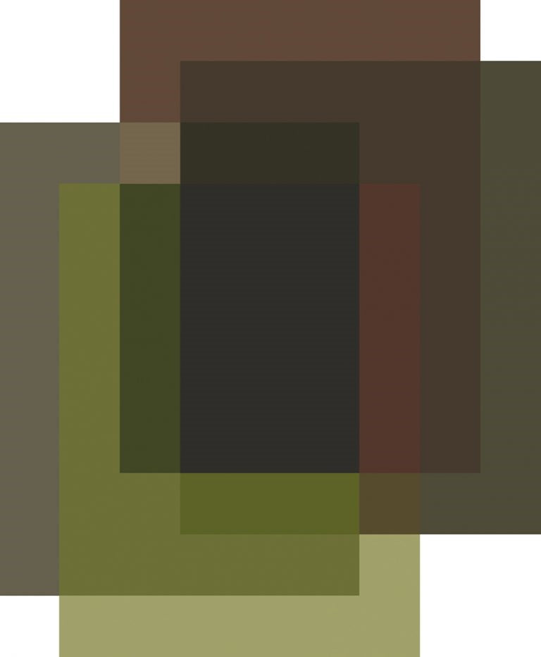 Laagpolig vloerkleed Moooi Carpets Blended 4 Colours Clay Green