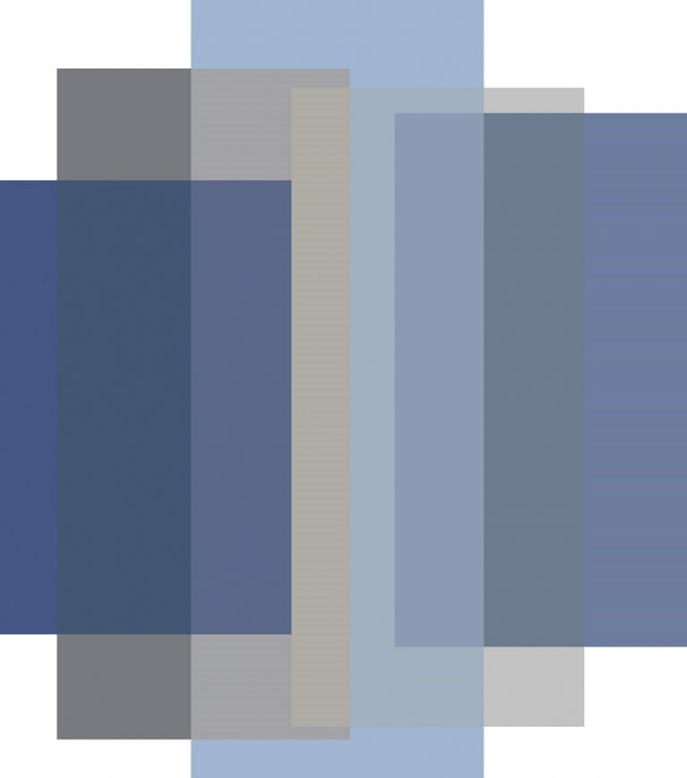 Laagpolig vloerkleed Moooi Carpets Blended 5 Colours Cloudy Blue