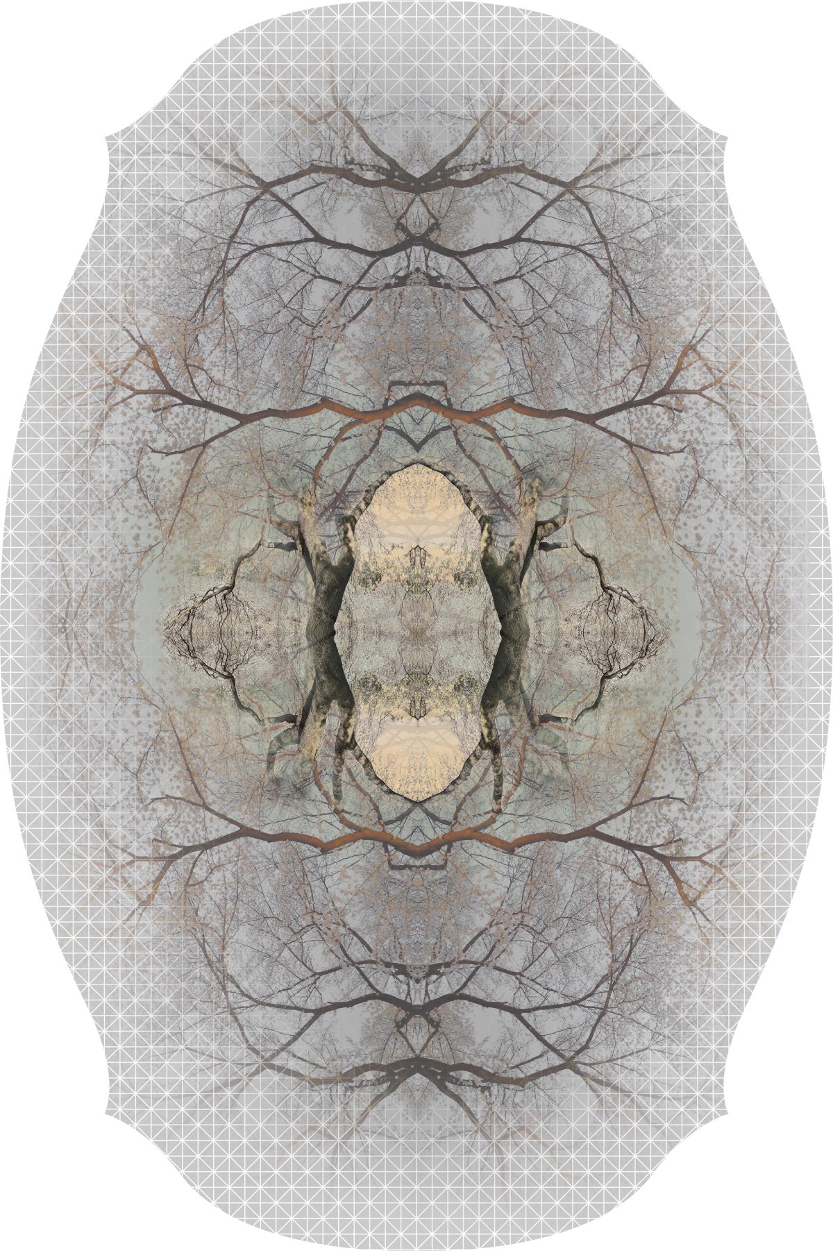 Laagpolig vloerkleed Moooi Carpets Diamond Tree