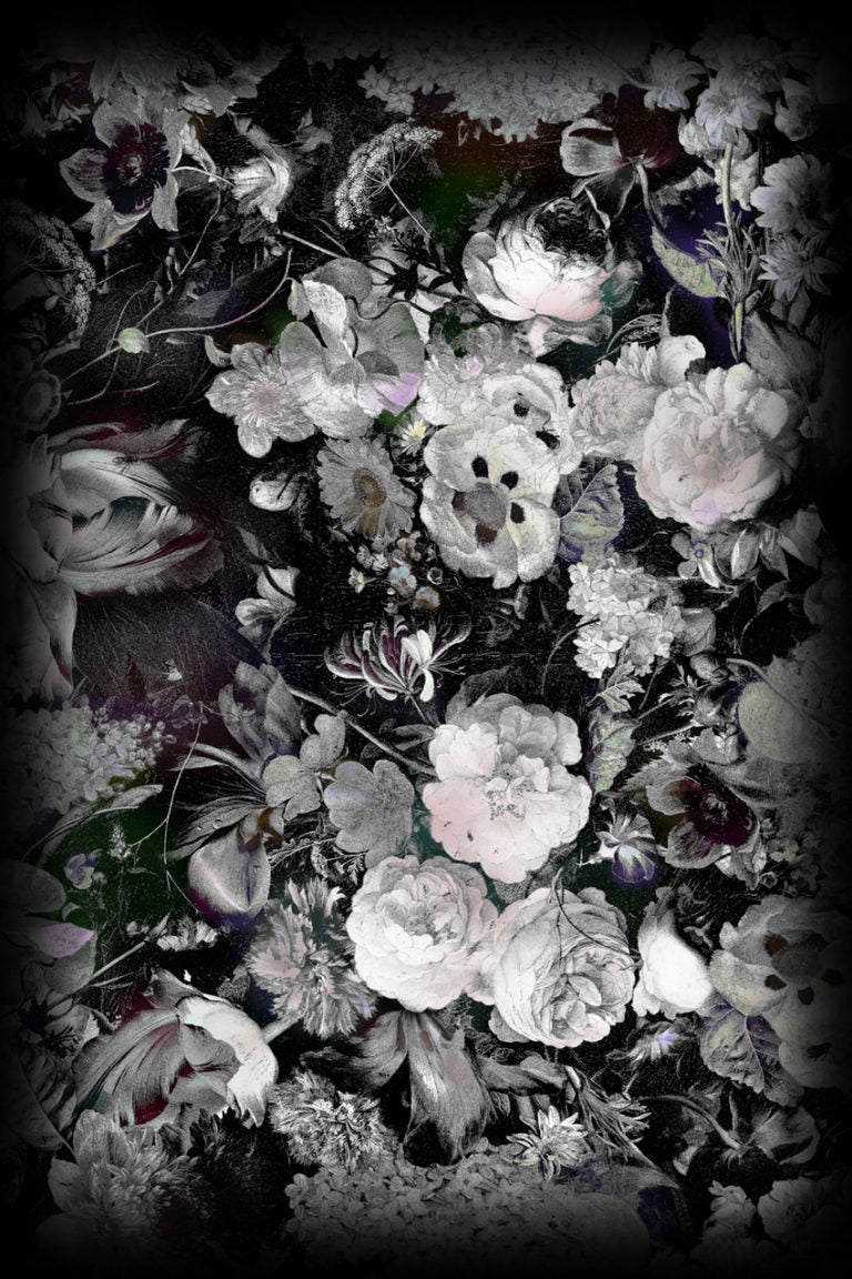 Laagpolig vloerkleed Moooi Carpets Eden Queen B&W Vloerkledenwinkel