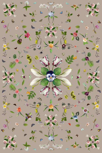 Laagpolig vloerkleed Moooi Carpets Garden of Eden Beige