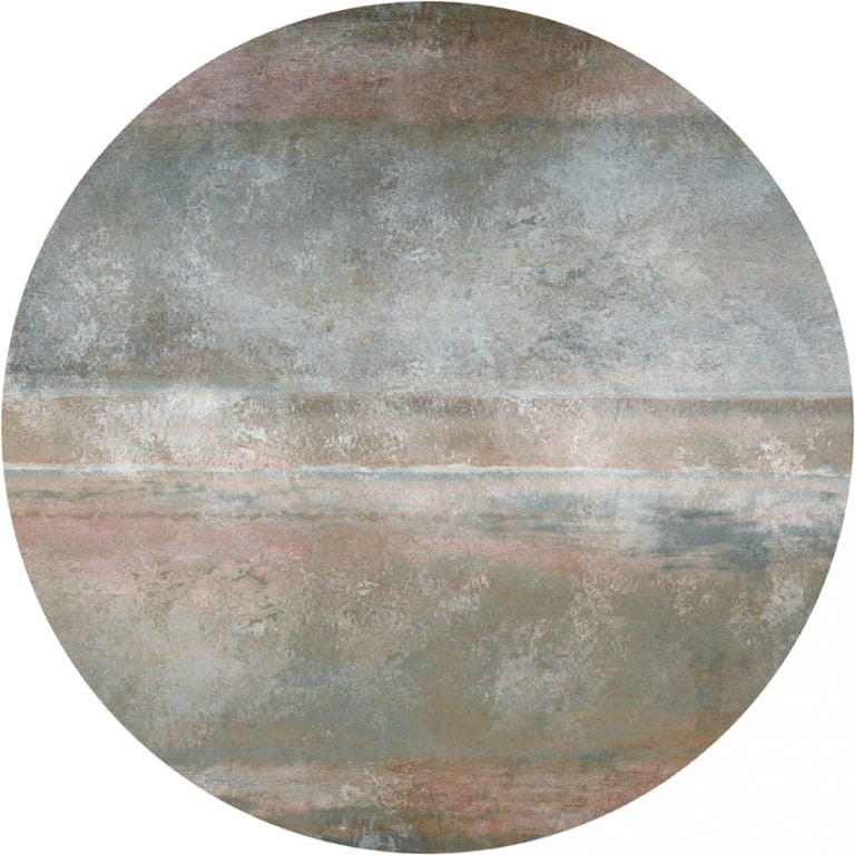 Laagpolig vloerkleed Moooi Carpets Morning Asphalt Rond