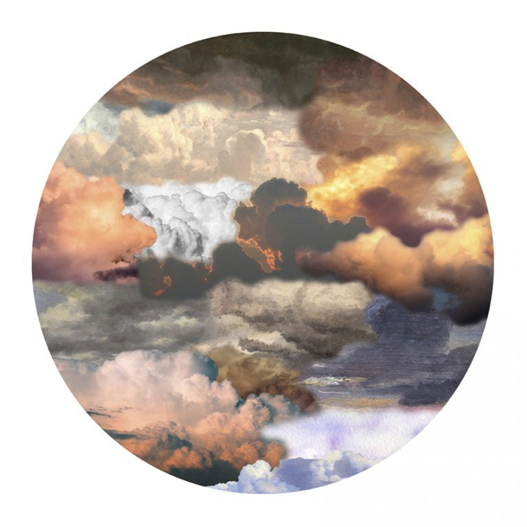 Laagpolig vloerkleed Moooi Carpets Walking on Clouds Dusk Rond