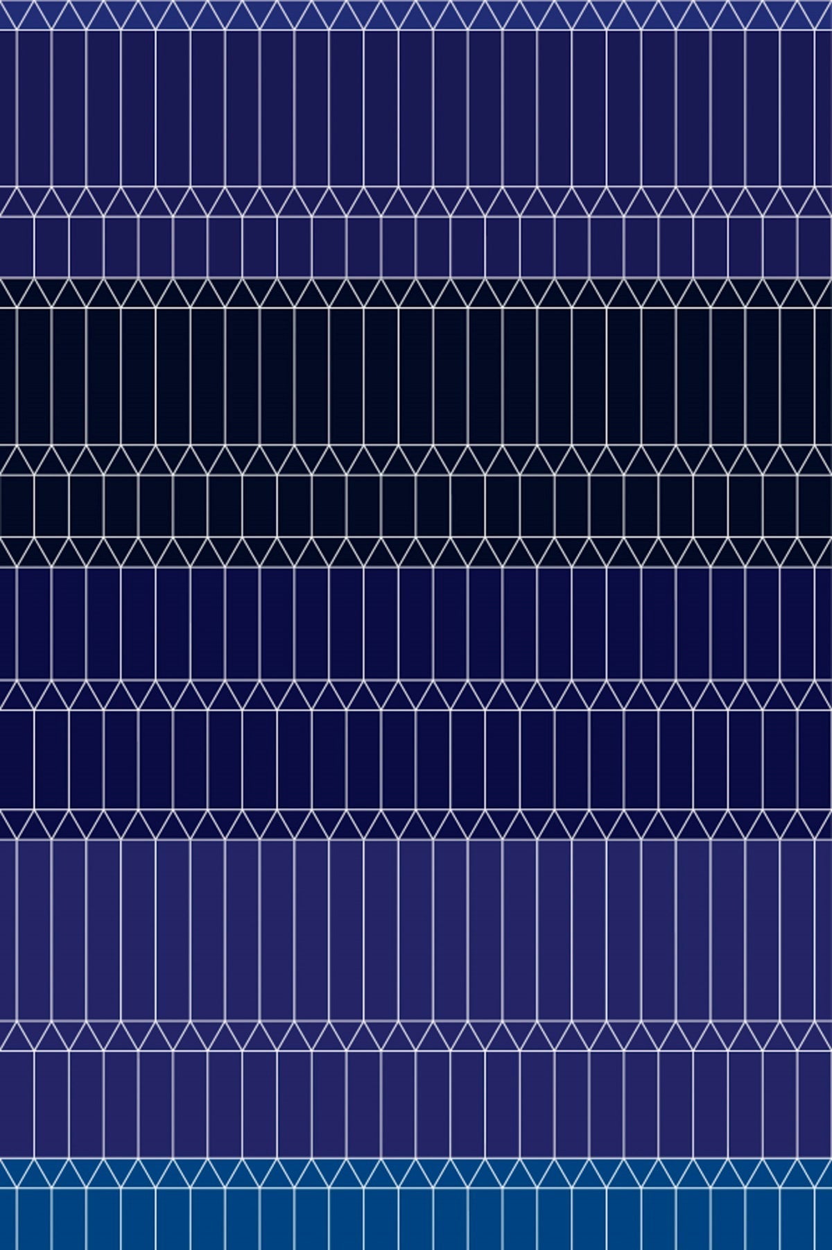 Laagpolig vloerkleed Moooi Carpets Zigzag Blue Vloerkledenwinkel
