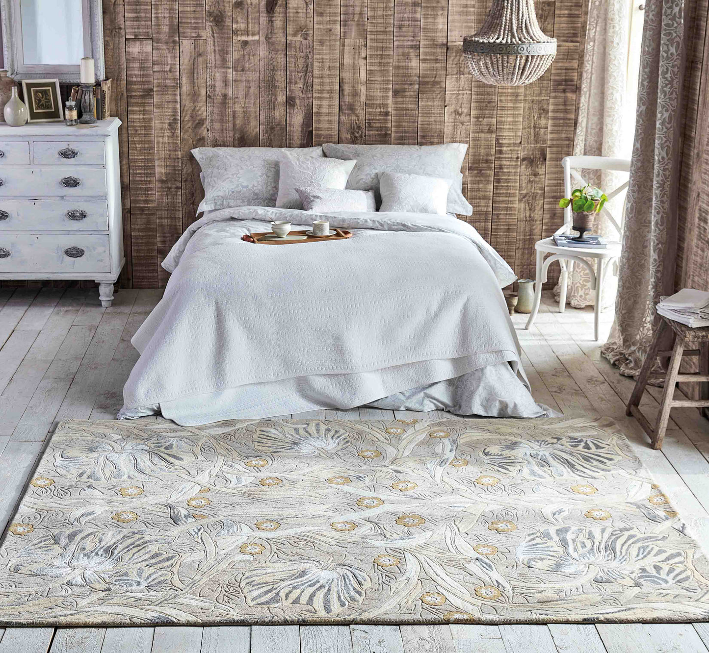 Laagpolig vloerkleed Morris & Co Pure Pimpernel Linen 28701 Vloerkledenwinkel