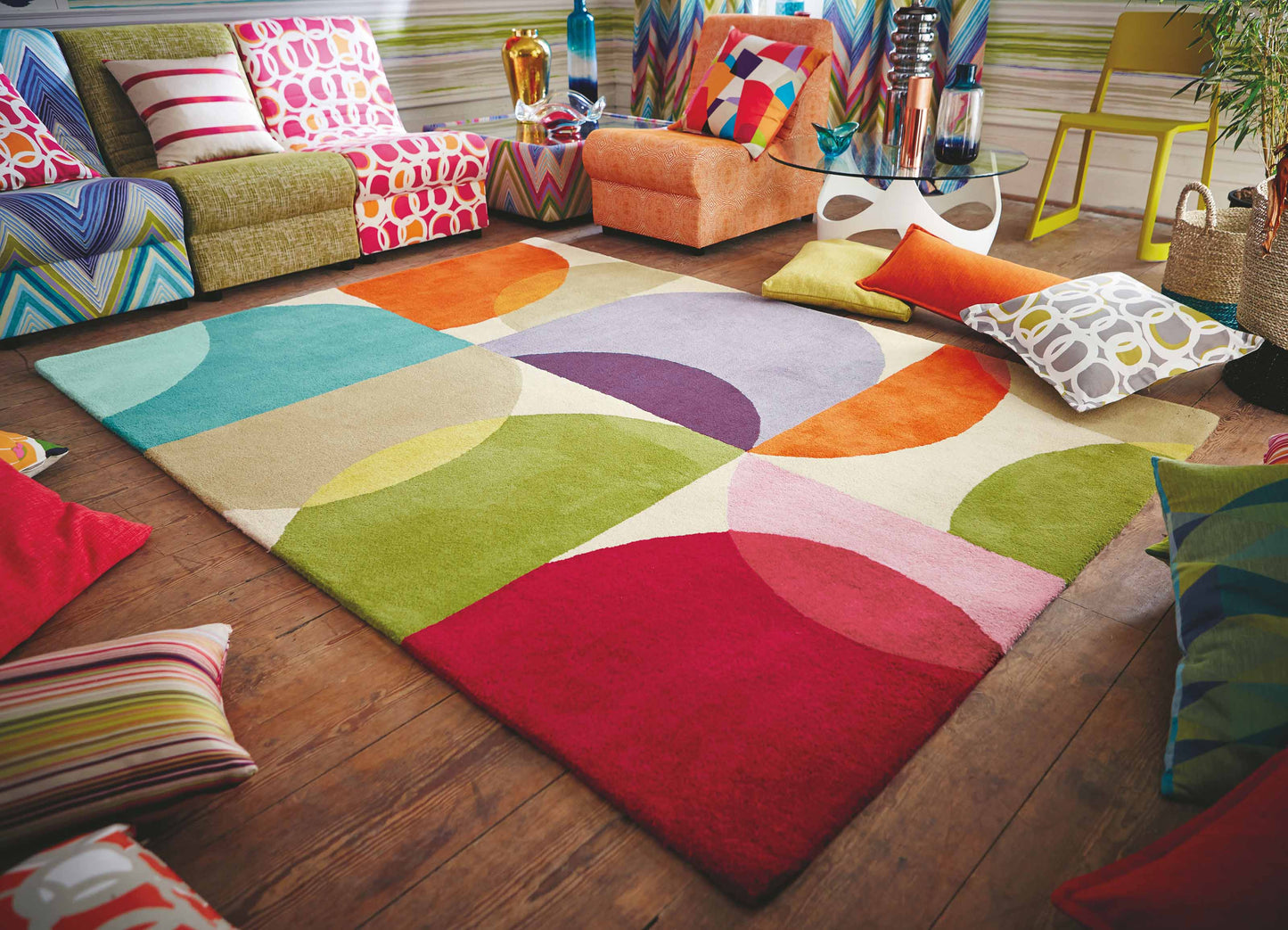 Laagpolig vloerkleed Scion Kaleido Pop 26000 Vloerkledenwinkel