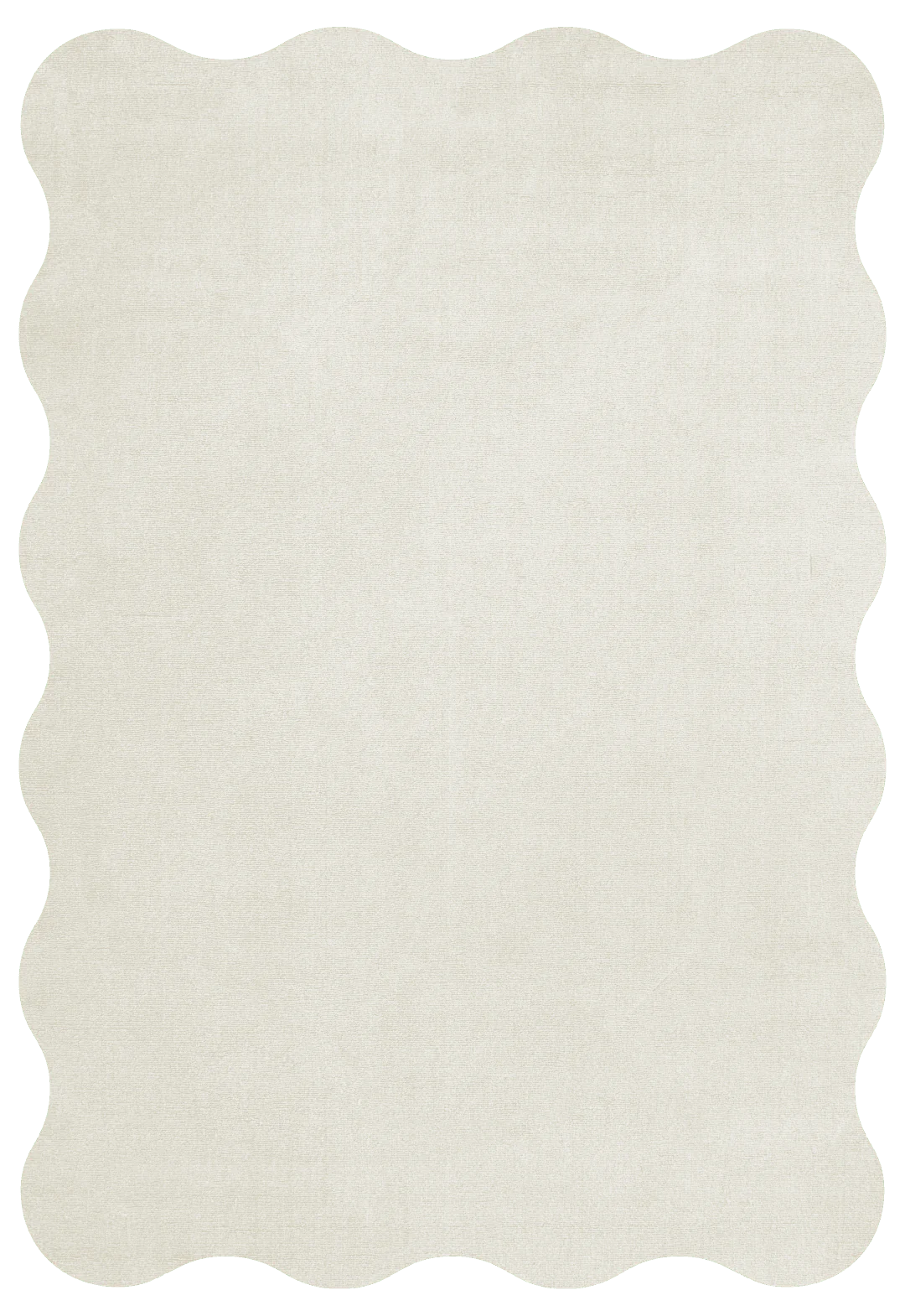 Vloerkleed Organic Scallop Wool Rug Bone White