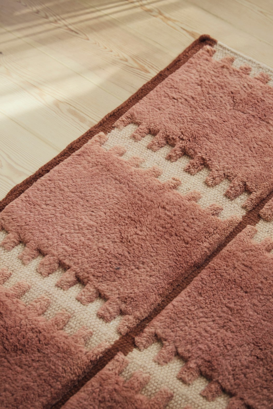 Vloerkleed Layered Lilly Wool Rug Rust