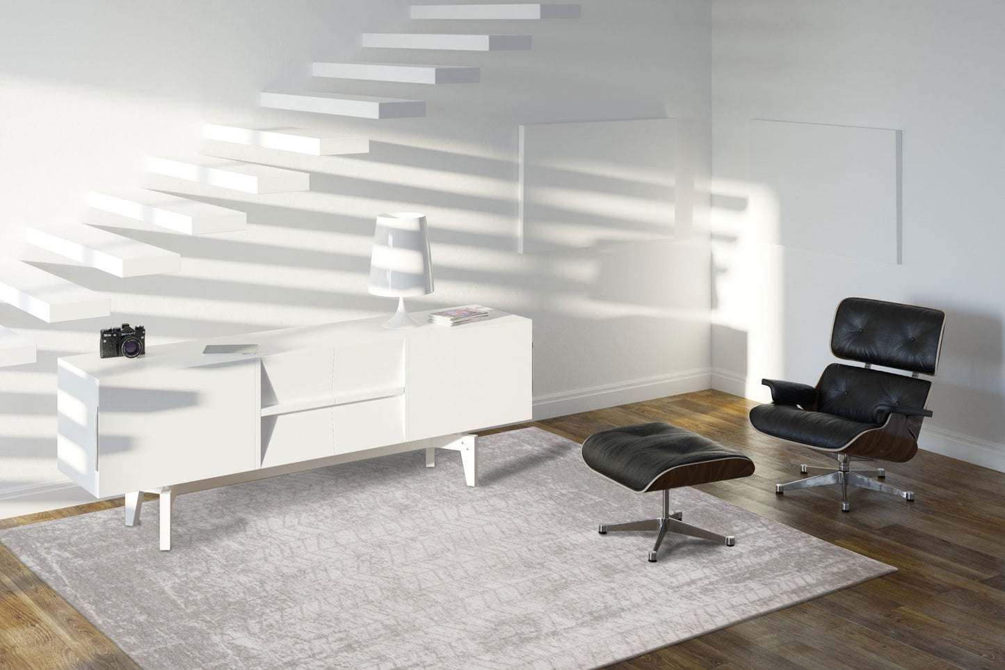 Louis de Poortere 8929 Mad Men White Plains Vloerkledenwinkel