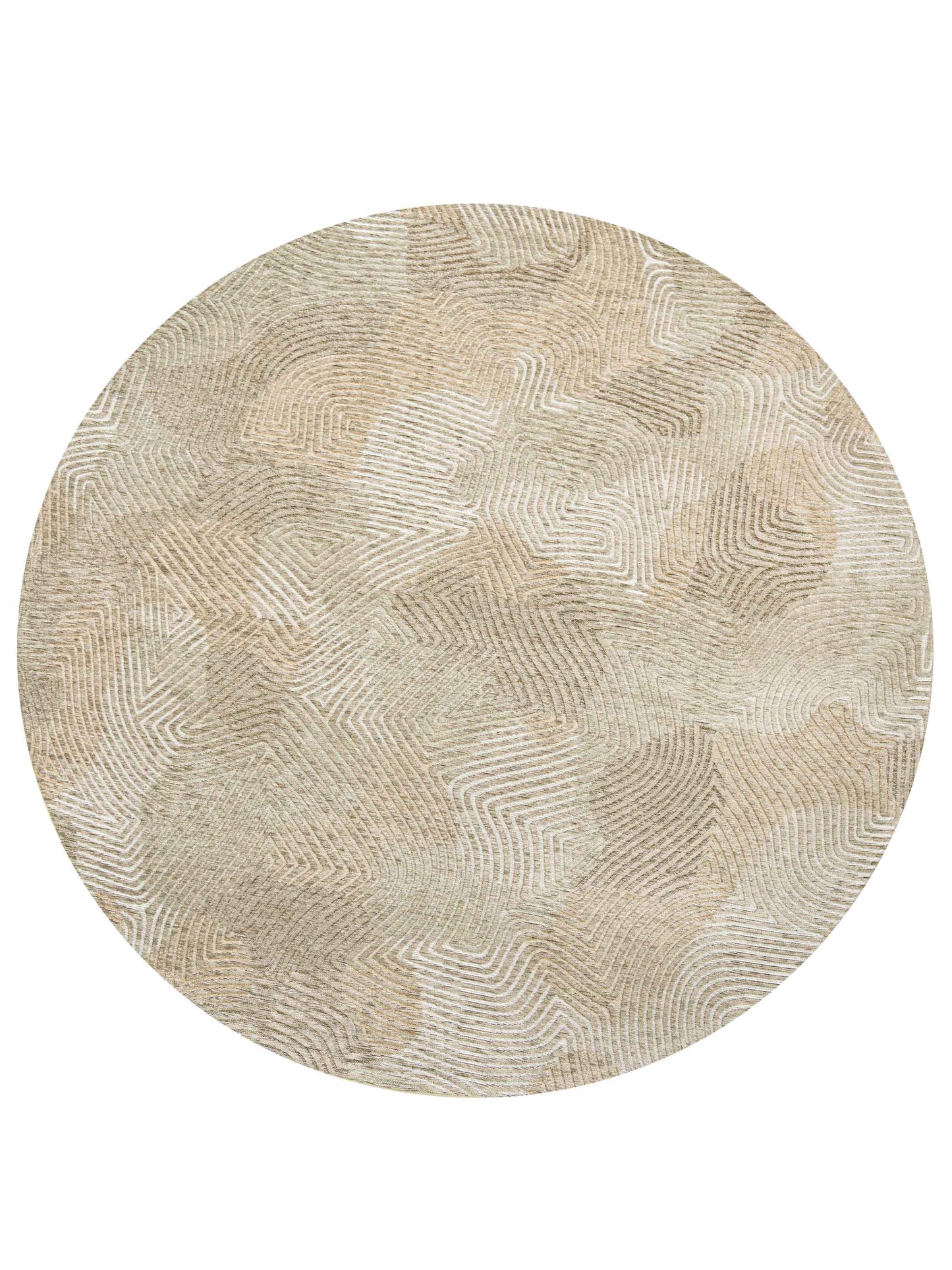 Louis de Poortere Coral Meditation 9229 Shell Beige Rond Vloerkledenwinkel