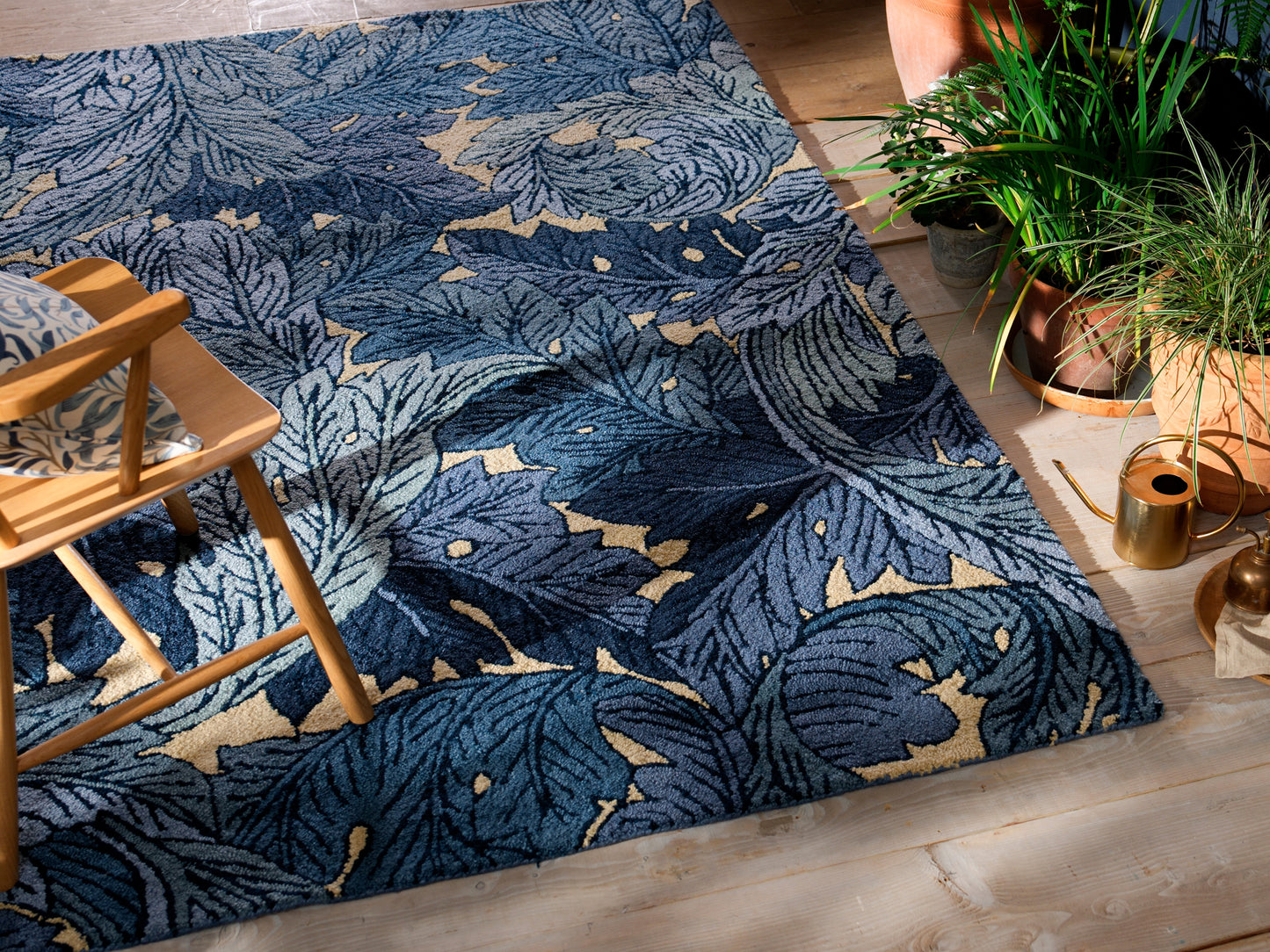 Buitenkleed Morris & Co Acanthus Indigo 427318