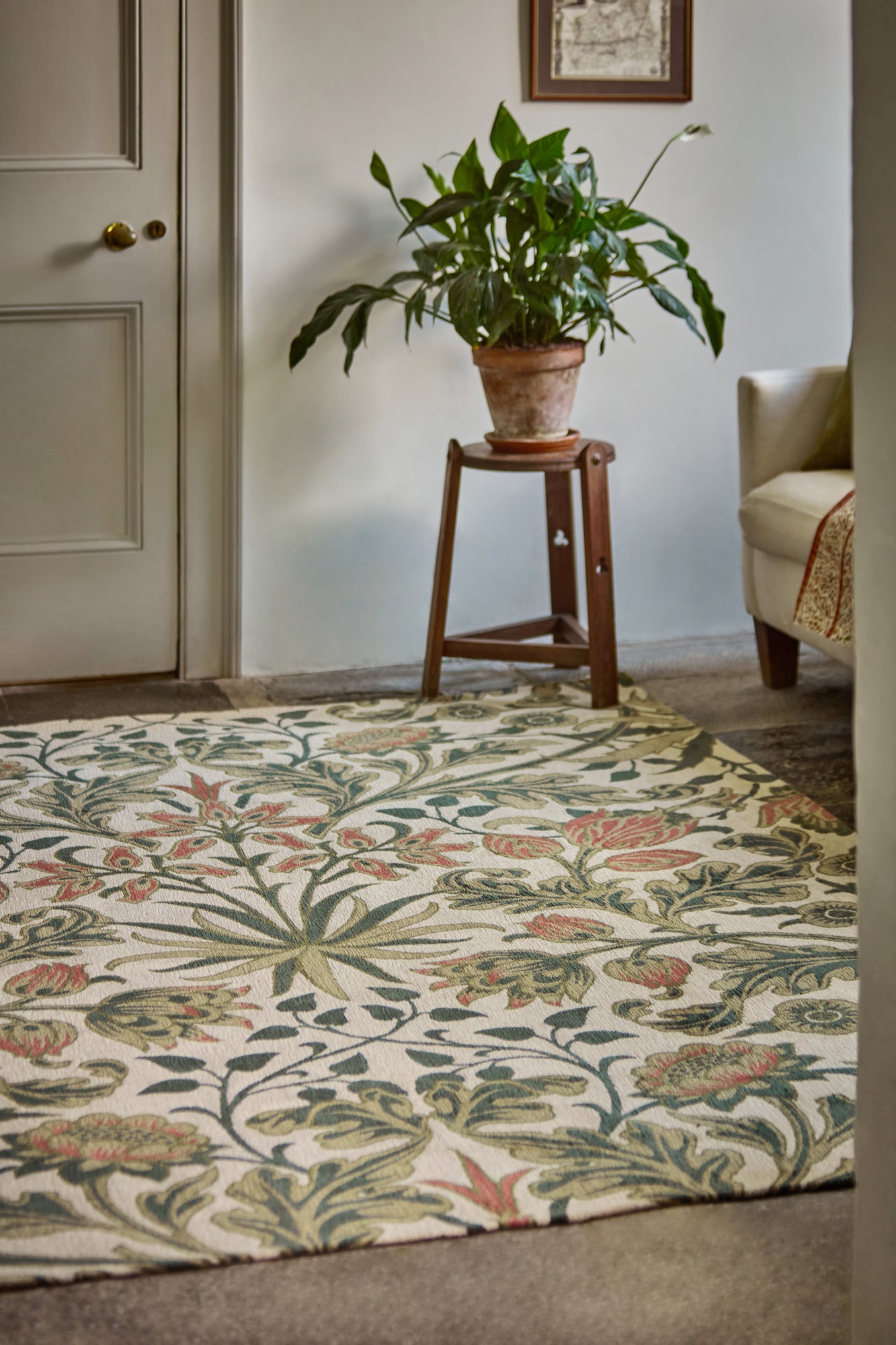 Vloerkleed Morris & Co Hyacinth Neutral 130201