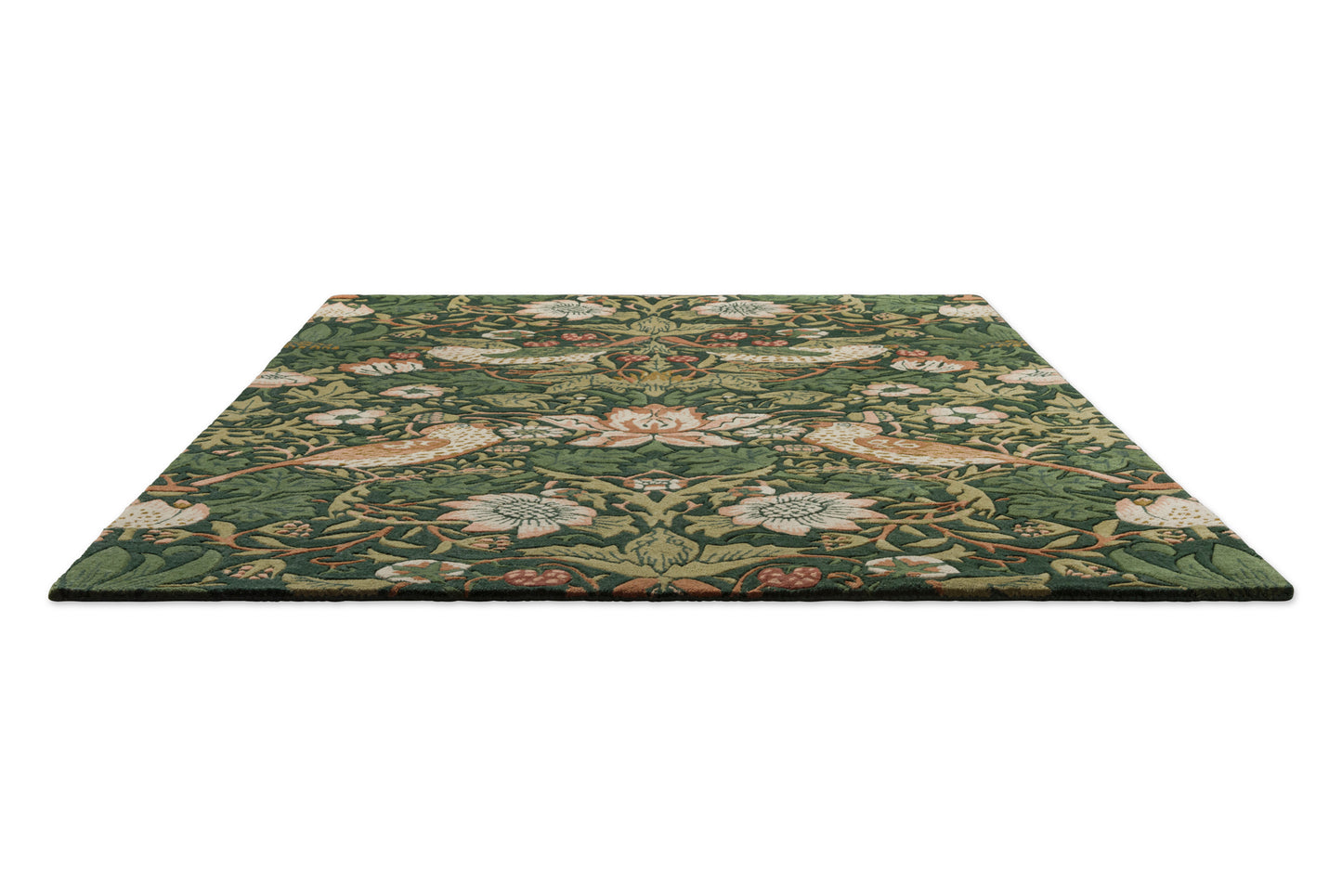 Vloerkleed Morris & Co Strawberry Thief Forest 027707