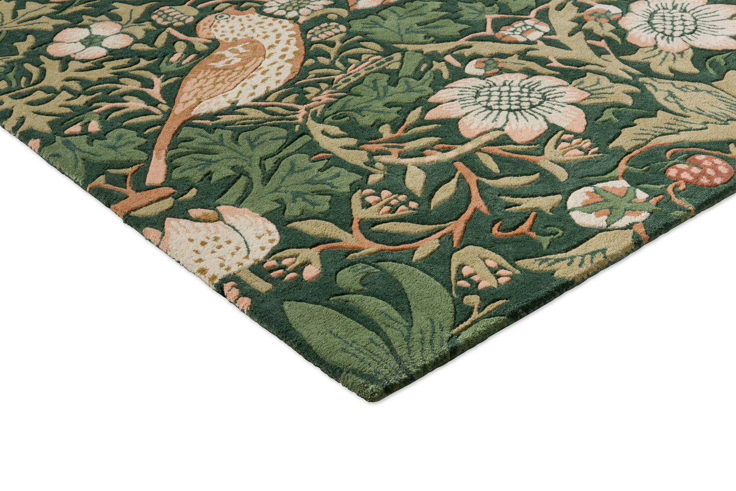 Vloerkleed Morris & Co Strawberry Thief Forest 027707