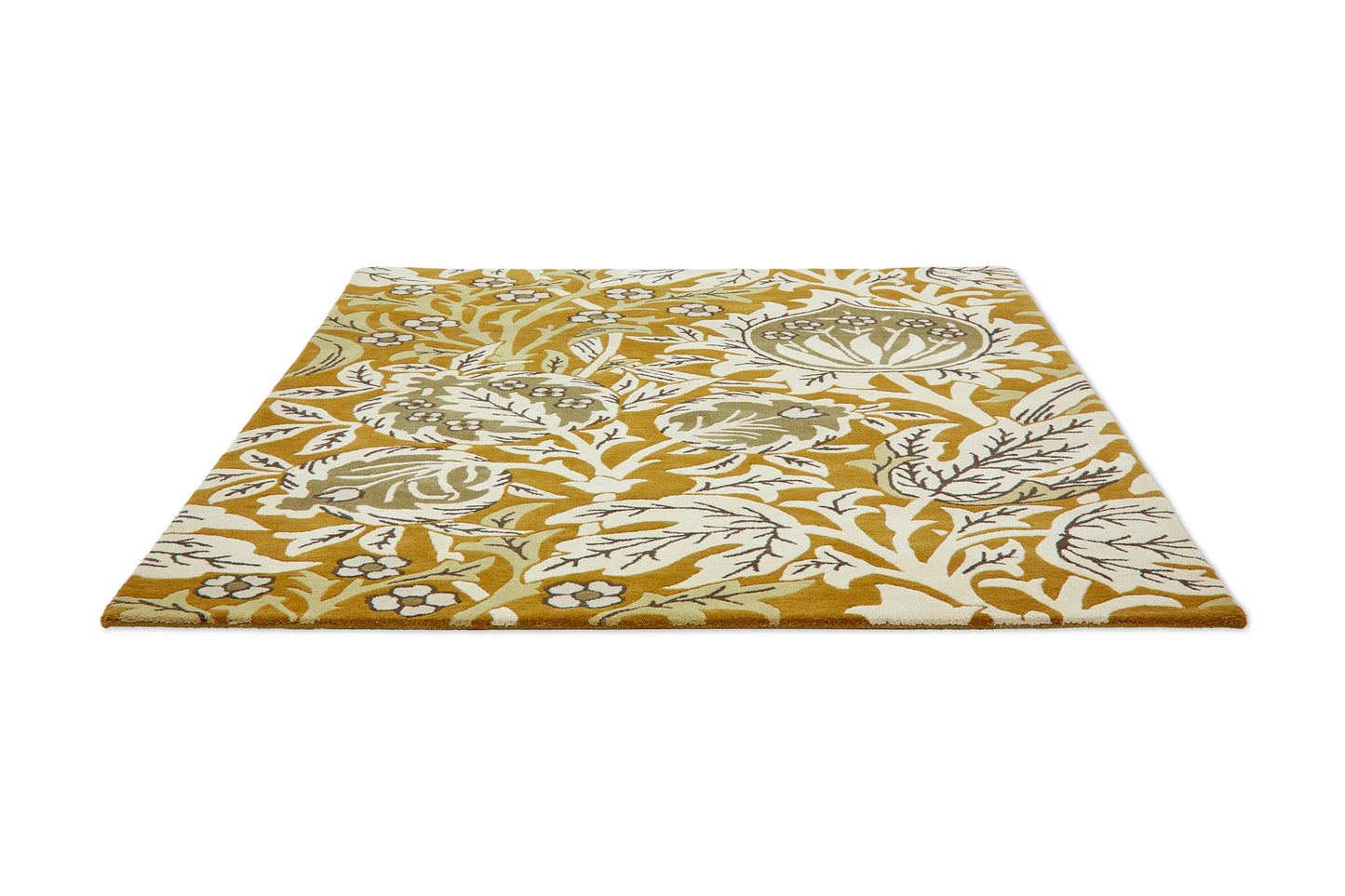 Laagpolig vloerkleed Morris & Co Elmcote Gold 127806