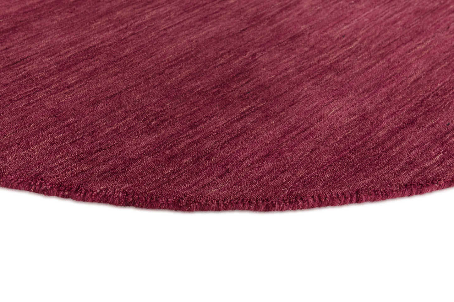 Vloerkleed MOMO Rugs Panorama Uni Rond Maroon