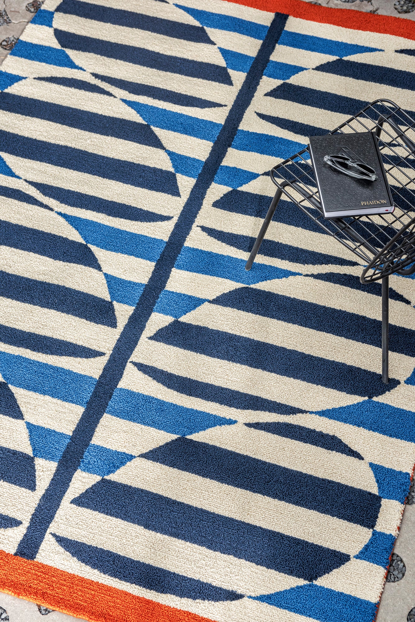 Buitenkleed Orla Kiely Stripy Stem Azure 464308