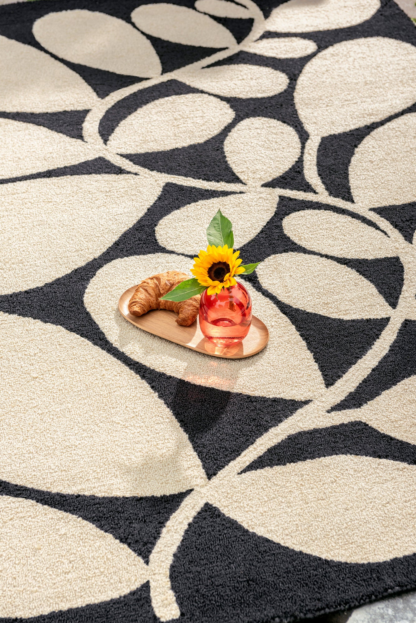Buitenkleed Orla Kiely Sycamore Black 464205