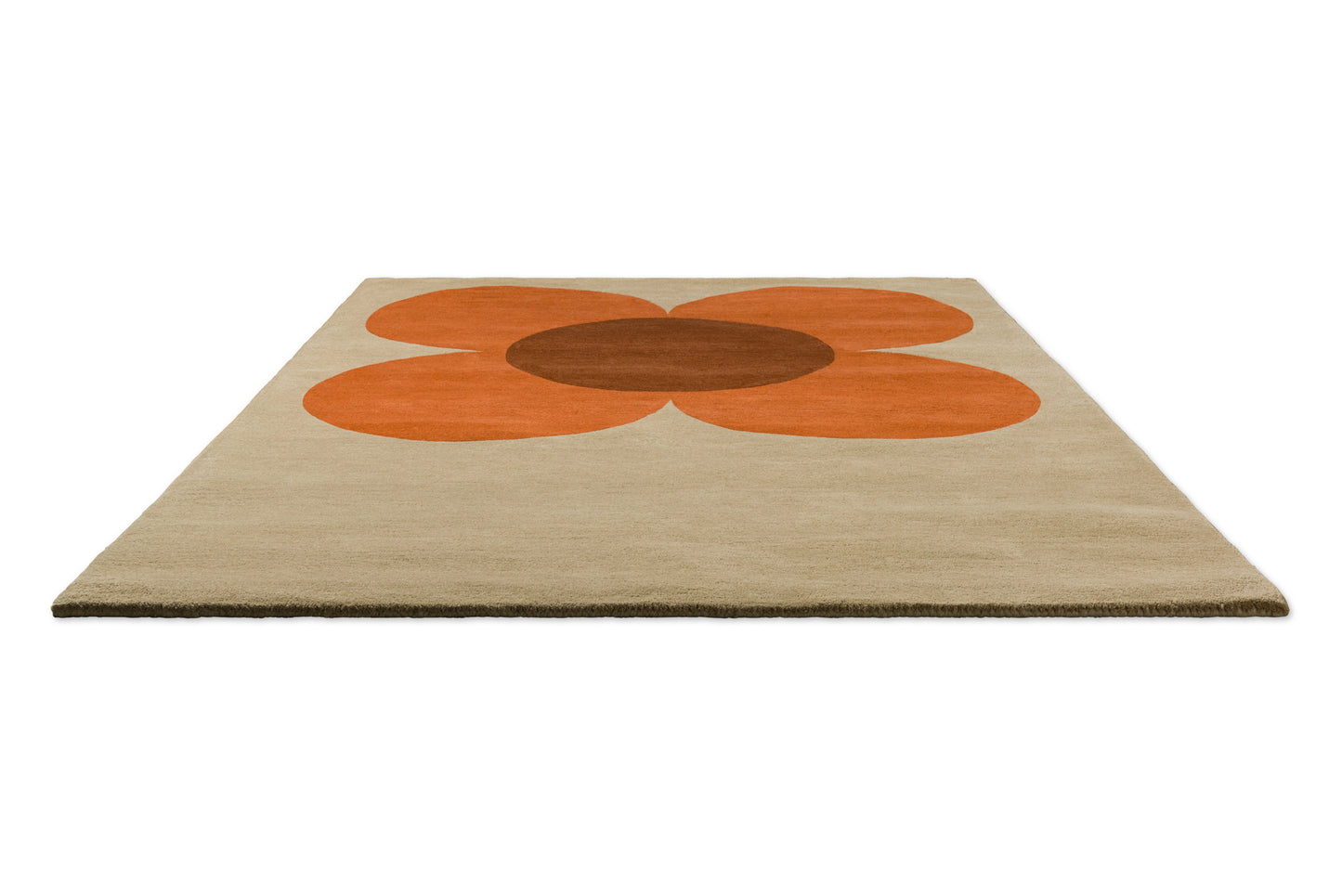 Vloerkleed Orla Kiely Flower Placement Pumpkin 158203