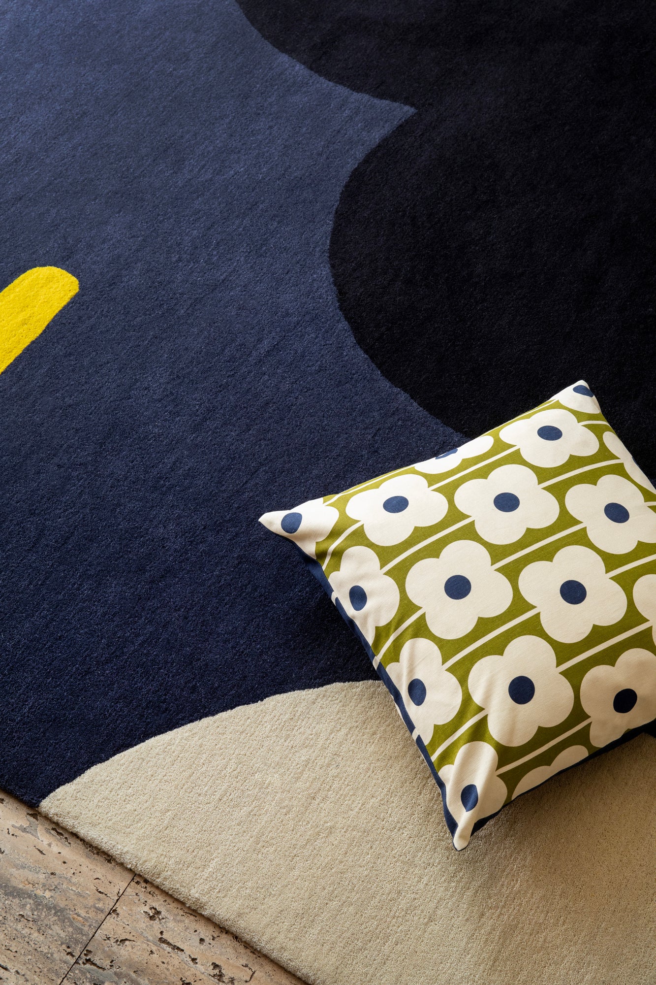 Orla Kiely Geo Flower denim 060608